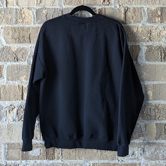 Vintage 90s Computer Whisperer Crew Neck Sweatshirt Black Unisex Large - Picture 5 of 6